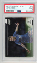 Lionel Messi 2021-22 Stadium Club Chrome #30 PSA 9