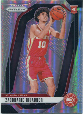 Zaccharie Risacher 2024 - 2025 Panini Prizm Silver Prizm RC #265