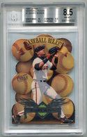 Barry Bonds 1997 Fleer Ultra Baseball Rules Card #1 BGS Graded 8.5