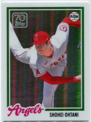 Shohei Ohtani 2021 Topps Chrome 70 Years Of Topps Baseball Card #70YTC-28