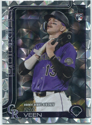 Zac Veen 2025 Topps Update Dynamite Parallel RC #US2