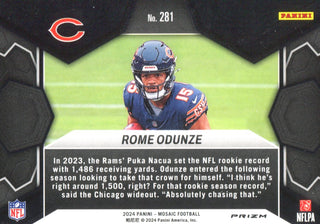 Rome Odunze 2024 Panini Mosaic Rookie Card #281