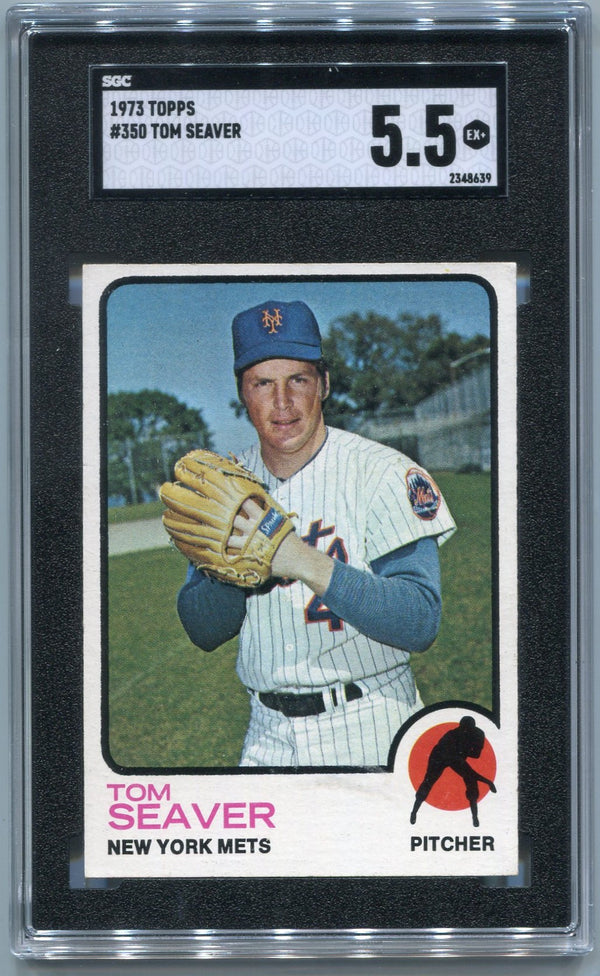 Tom Seaver 1973 Topps Card SGC Graded 5.5