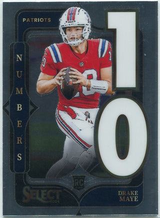 Drake Maye 2024 Panni Select Numbers RC #20