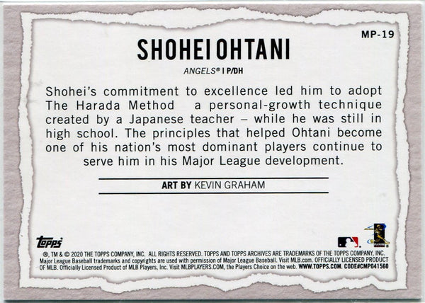 Shohei Ohtani 2020 Topps Gallery Modern Artist Card #MP-19