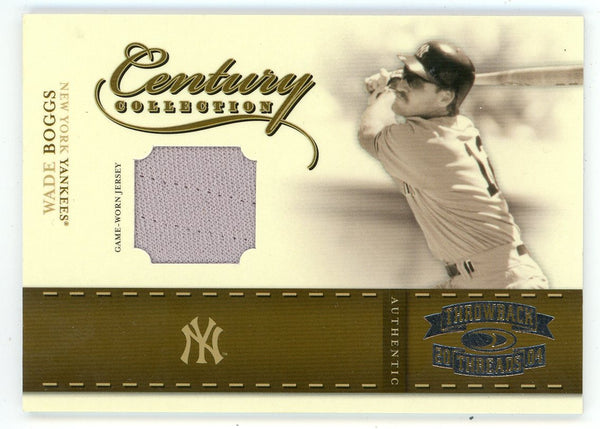 Wade Boggs 2004 Throwback Threads Century Collection Patch Relic #CC-95