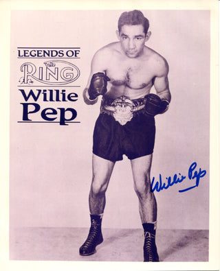 Willie Pep Autographed 8x10 Photo