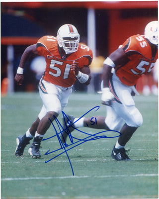 Jonathan Vilma Autographed 8x10 Football Photo