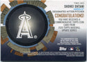 Shohei Ohtani 2020 Topps Update Commemorative Coin Card #TBC-SO