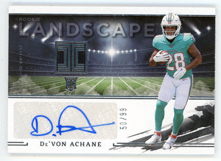 De'Von Achane Autographed 2023 Panini Impeccable Landscape #RLA-DA