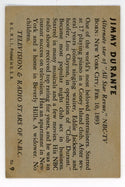 Jimmy Durante 1953 Television and Radio Stars of NBC Card #9
