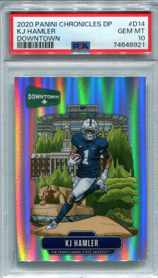 KJ Hamler Panini Chronicles DP Downtown #D14 PSA 10 Card