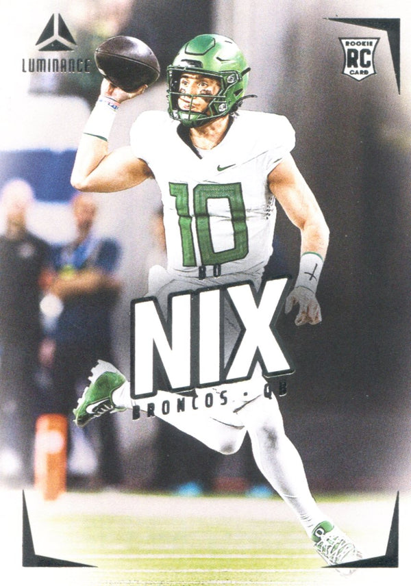 Bo Nix 2024 Panini Luminance Rookie Card #130