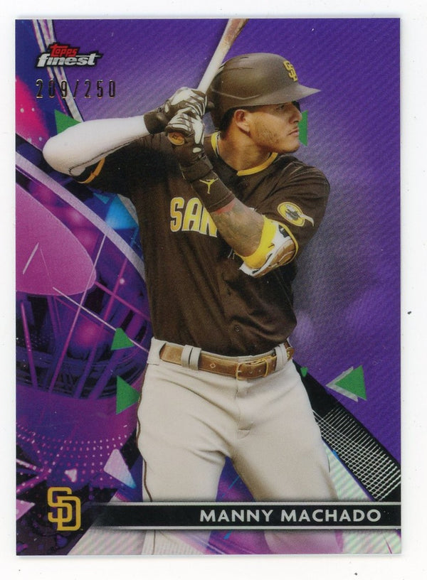 Manny Machado 2021 Topps Finest Purple #31 Card 209/250