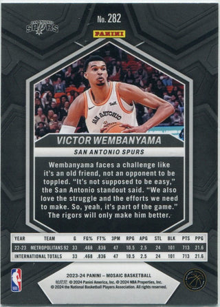 Victor Wembanyama 2023 - 2024 Panini Mosaic City Edition RC #282