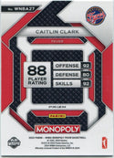 Caitlin Clark 2024 Panini Prizm  WNBA Monopoly Silver Prizm RC #WNBA27