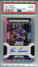 Kirk Cousins 2021 Prizm Sensational Signatures #SSKC PSA 10 Card