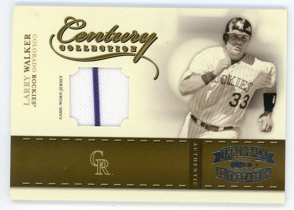Larry Walker 2004 Donruss Throwback Threads Century Collection Patch R