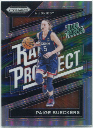 Paige Bueckers 2024 Panini Prizm Draft Picks Rated Prospect Silver Prizm RC #2