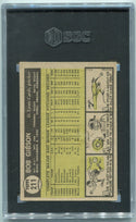 Bob Gibson 1961 Topps Card #211 SGC Graded 5
