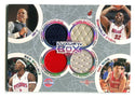 2006 Topps Luxury Box Quad Jersey Card Shaq/Ben/Yao/Jay Z