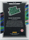 Paige Bueckers 2024 Panini Prizm Draft Picks Rated Prospect Silver Prizm RC #2