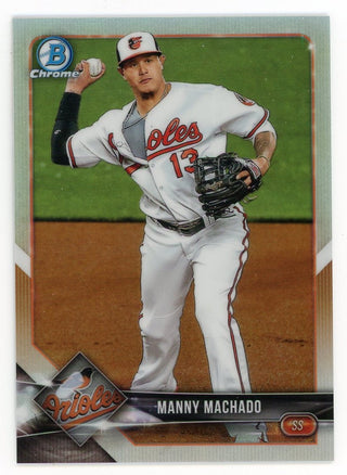 Manny Machado 2018 Topps Bowman Chrome Silver Refractor #85 Card 247/499