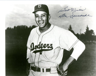 Don Newcombe Autographed Baseball 8x10 Photo