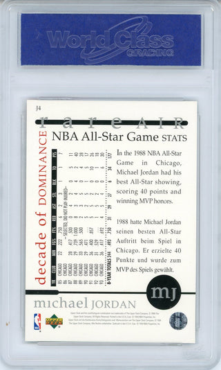Michael Jordan 1994 Upper Deck Rare Air Decade of Dominance Card #J4 (WCG Gem MT 10)