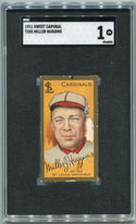 Miller Huggins 1911 Sweet Caporal T205 Card SGC Graded 1