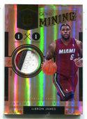 Lebron James Panini Gold Mining Gold Standard #20  jersey card 22/25