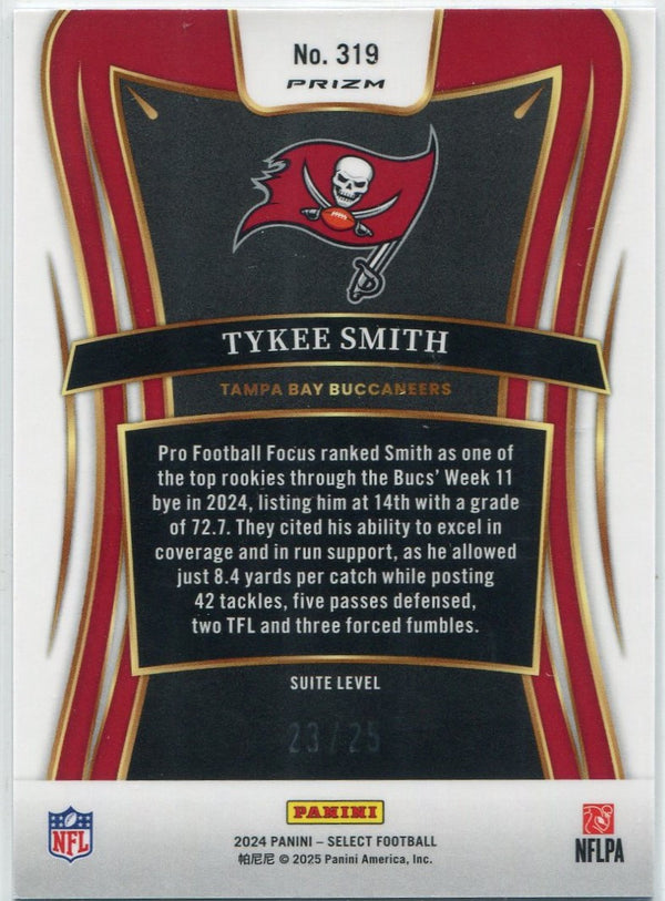 Tykee Smith 2024 Panini Select Blue Disco Prizm RC #319 23/25