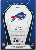 Josh Allen 2024 Panini Totally Certified Jersey Card #CG-JAN