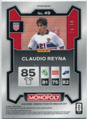 Claudio Reyna 2026 Panini Monopoly Prizm World Cup Big Money Purple Shimmer Prizm Card #49 21/50