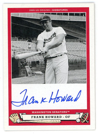 Frank Howard 2005 Upper Deck Origins Autographed Card #FH1