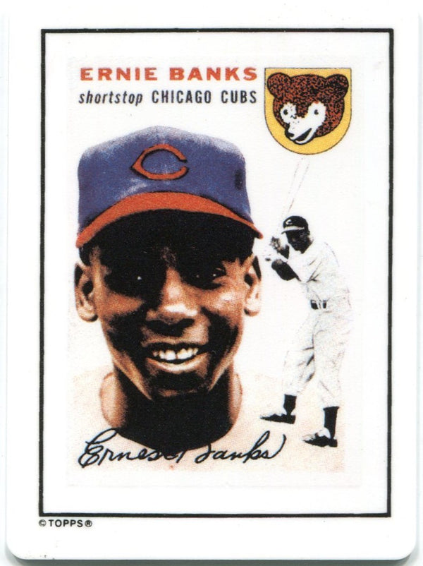 Ernie Banks 1990 The Hamilton Collection 1954 Porcelain Card #D1908