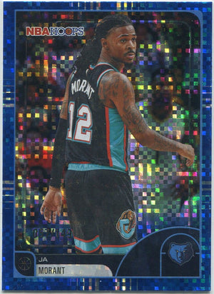 Ja Morant 2025 - 2026 Topps Hoops Pixel Burst Blue Parrallel Card #220 57/149