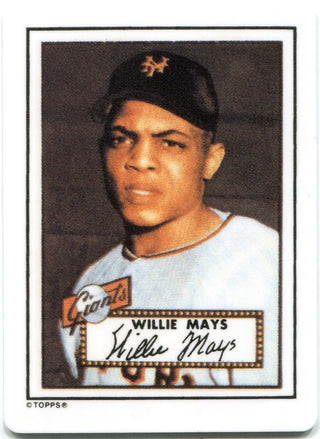 Willie Mays 1990 The Hamilton Collection 1952 Porcelain Card #E0559