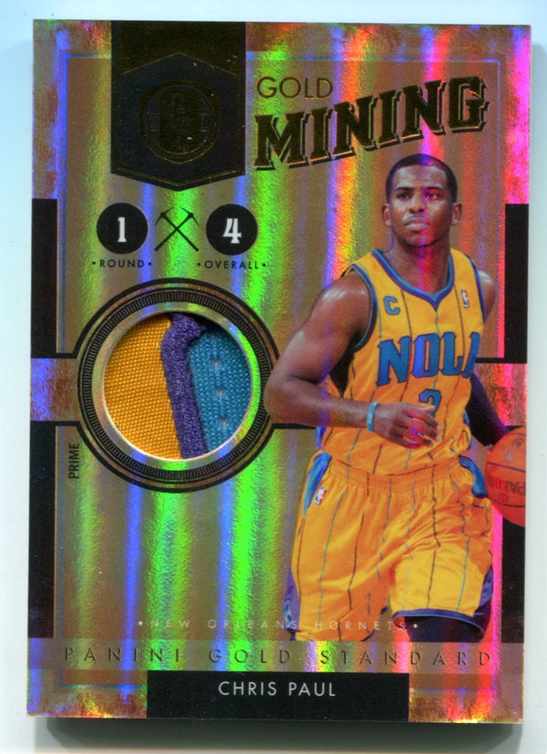 Chris Paul 2011 Panini Gold Standard Gold Mining 1 Jersey Card /25