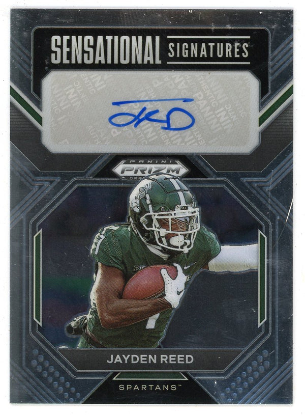 Jayden Reed 2023 Panini Prizm Draft Picks Sensational Signatures #SS-JAR