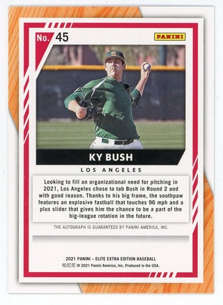 Ky Bush 2021 Autographed Panini Elite Extra Edition #45