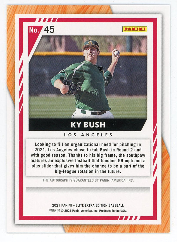 Ky Bush 2021 Autographed Panini Elite Extra Edition #45
