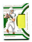 Justin Herbert 2024 Panini National Treasures #TTJHT Patch /10 Card