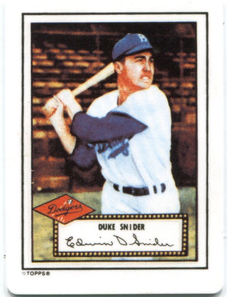 Duke Snider 1990 The Hamilton Collection 1952 Porcelain Card #E0324