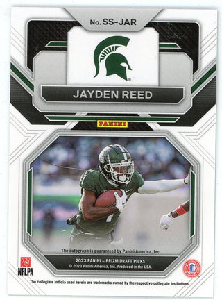 Jayden Reed 2023 Panini Prizm Draft Picks Sensational Signatures #SS-JAR