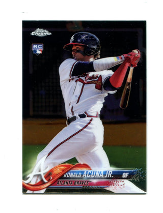 Ronald Acuna Jr. 2018 Topps Chrome #193 Card