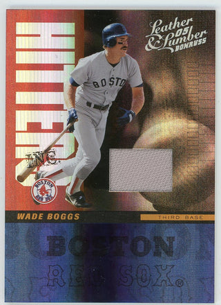 Wade Boggs 2005 Donruss Leather & Lumber Patch Relic #HI-24