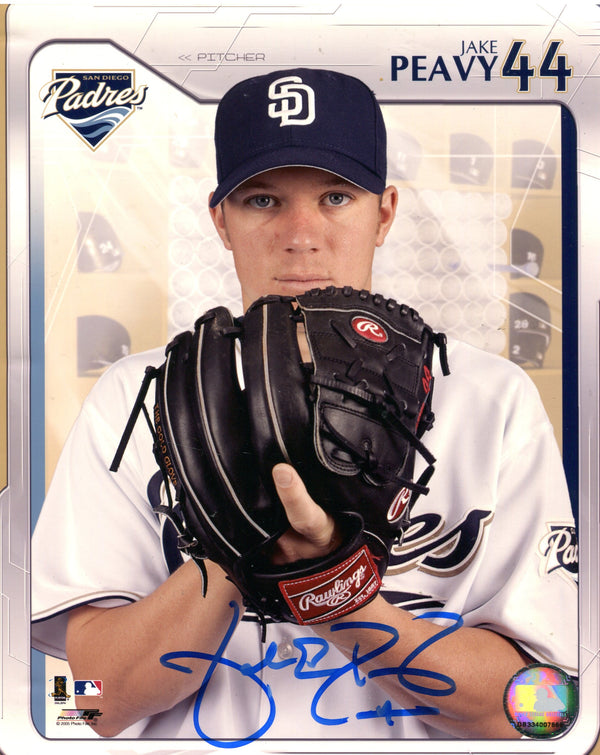 Jake Peavy Autographed 8x10 Photo