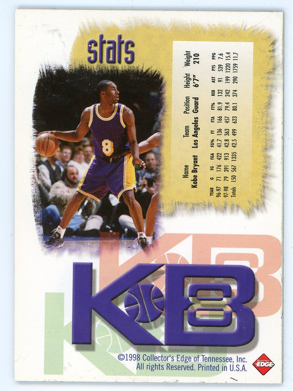 Kobe Bryant 1998 Collector's Edge Ball Relic