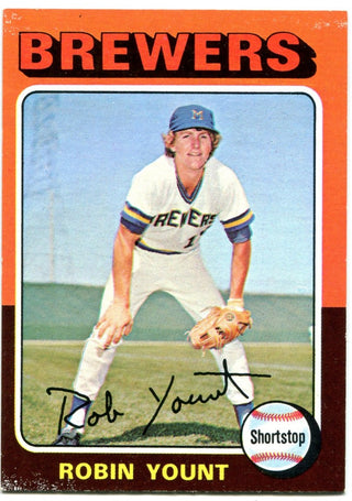 Robin Yount Unsigned 1975 Mini Topps Card